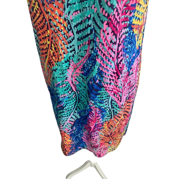 LILLY PULITZER Coral Multicolor Printed Dress Size Small - Picture 2 of 8